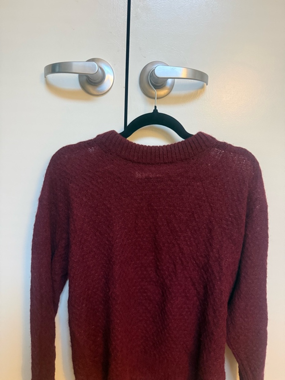 Everlane Burgundy Crewneck Sweater